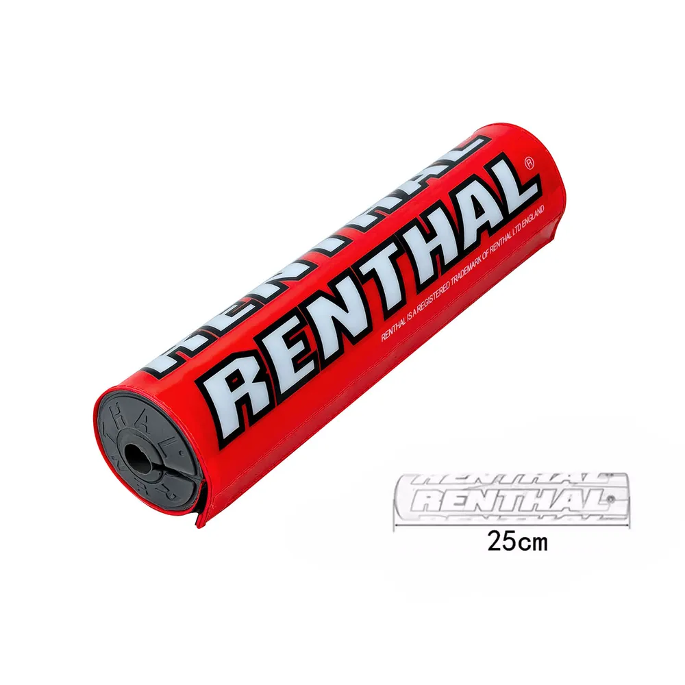 Подушка руля renthal круглая красная