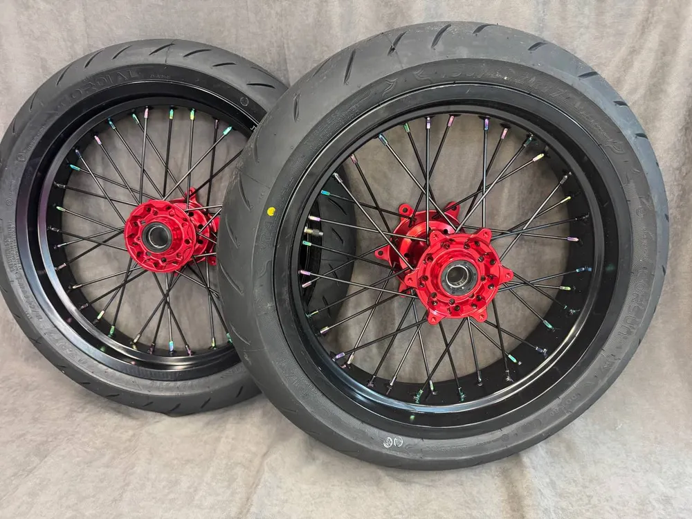 Колеса мотард 17/17 KTM CNC красный