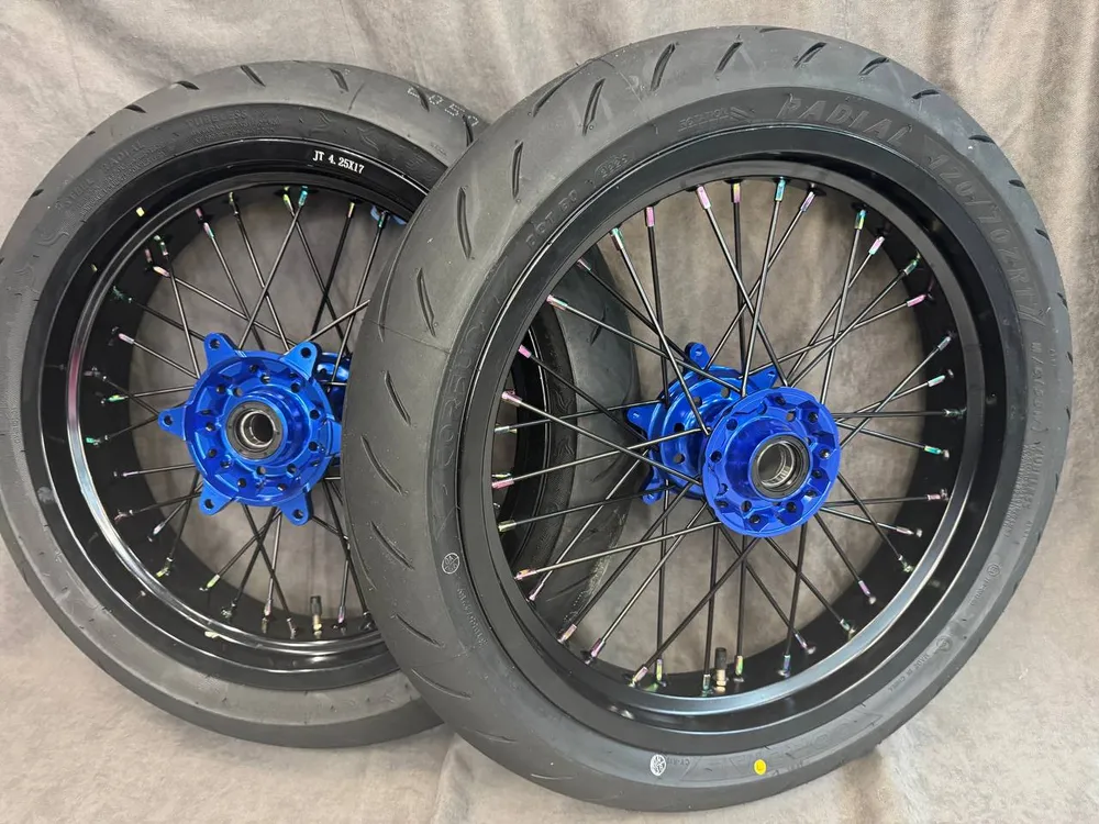 Колеса мотард 17/17 KTM CNC 3.0/4.25 120/150 черный/синий