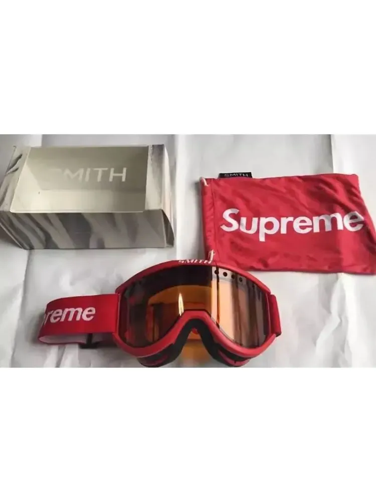 Очки Маска кроссовые Smith Supreme красные