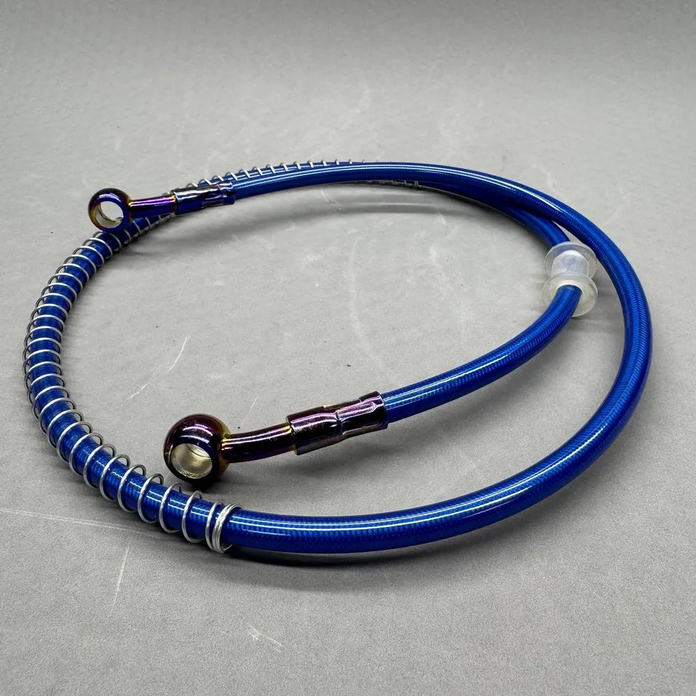 Гидролиния переднего тормоза 120см синяя на эндуро