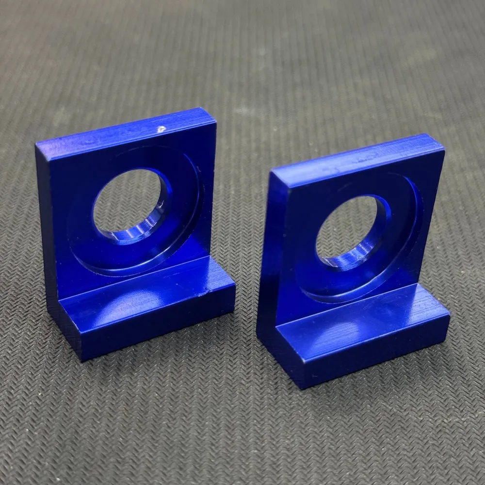 Натяжитель цепи питбайк CNC синий 2шт