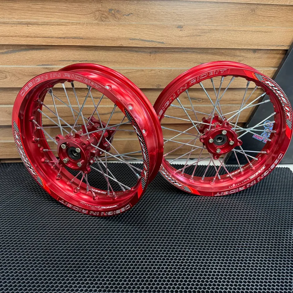 Диски Ride It 14/14 CNC ступица красные